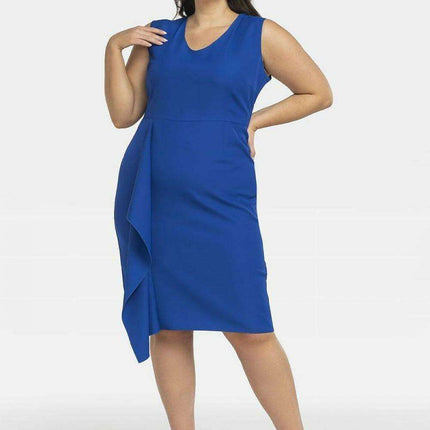 Elegant Mila Plus Size Midi Dress - Très Elite