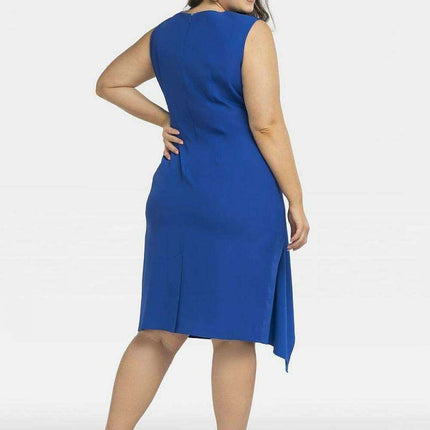 Elegant Mila Plus Size Midi Dress - Très Elite