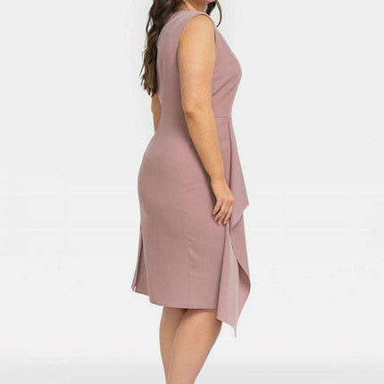 Elegant Mila Plus Size Midi Dress - Très Elite
