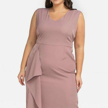 Elegant Mila Plus Size Midi Dress