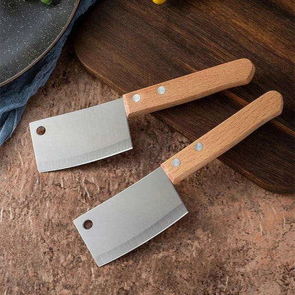 Elegant Mini Bread Cutter with Stylish Wooden Handle: Ideal for Charming Kitchens..