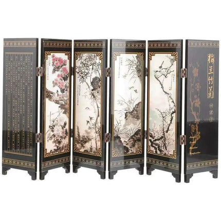 Elegant Mini Chinese Folding Screen for Decorative Home Division - Très Elite
