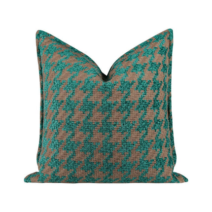 Elegant Moroccan Leather Cushion Cover Set - Artisan Crafted for Luxurious Decor