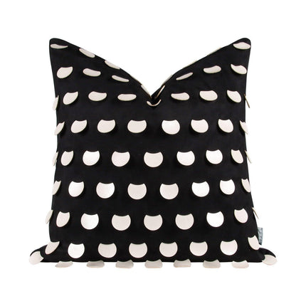 Elegant Moroccan Leather Cushion Cover Set - Artisan Crafted for Luxurious Decor