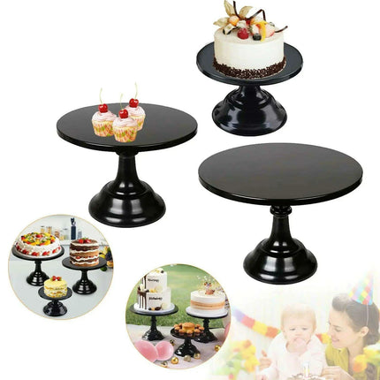 Elegant Multi-Color Cake Stand Set for All Occasions - Très Elite