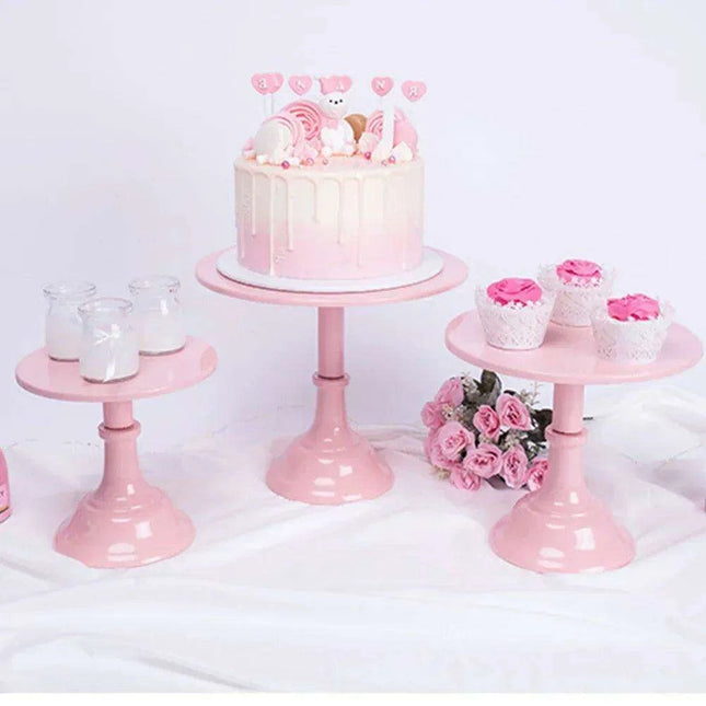 Elegant Multi-Color Cake Stand Set for All Occasions - Très Elite