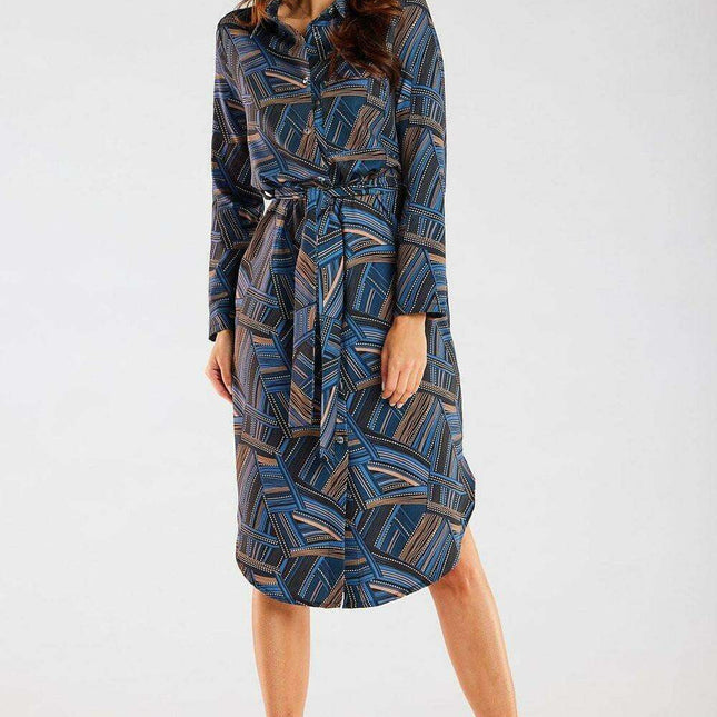 Elegant Multi-Functional Shirt Dress for Seamless Transition from Day to Night