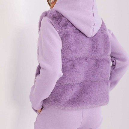 Elegant Multi-Pocket Faux Fur Vest for Every Event - Très Elite