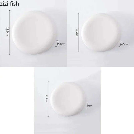 Elegant Multi-Purpose Ceramic Plates for Steak, Sushi, Desserts, and Snacks - Très Elite