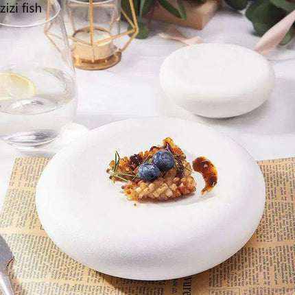 Elegant Multi-Purpose Ceramic Plates for Steak, Sushi, Desserts, and Snacks - Très Elite