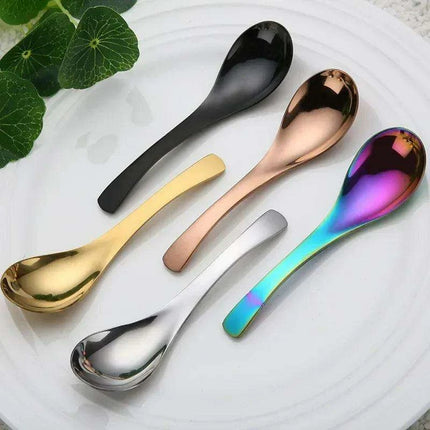 Elegant Multifunctional Japanese Stainless Steel Spoon for Soups, Desserts, and Beverages - Très Elite