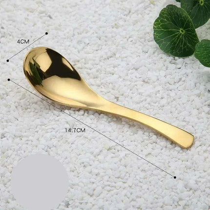 Elegant Multifunctional Japanese Stainless Steel Spoon for Soups, Desserts, and Beverages - Très Elite