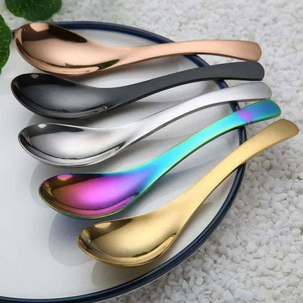 Elegant Multifunctional Japanese Stainless Steel Spoon for Soups, Desserts, and Beverages - Très Elite