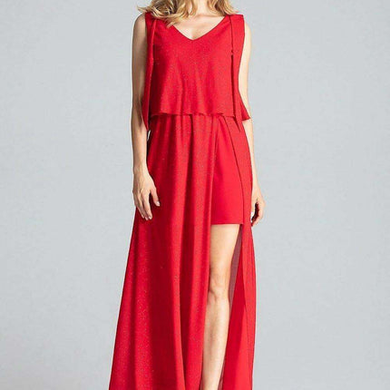Elegant Navy Blue Sleeveless Cocktail Dress with Feminine Shoulder Ties - Très Elite