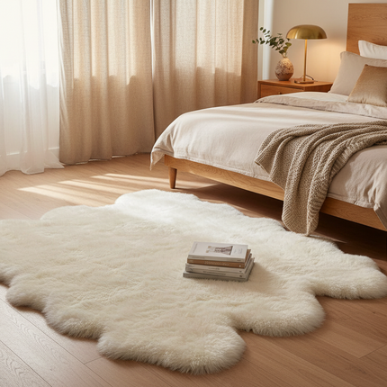 Sumptuous New Zealand Sheepskin Rug - Plush Wool Carpet for an Elegant and Cozy Home
