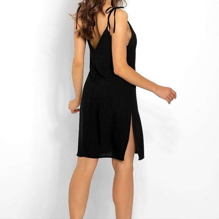 Elegant Nightgown with Tied Straps and Chic Neckline - Très Elite