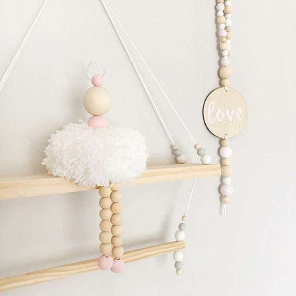 Elegant Nordic Ballet Dancer Wooden Decoration - A Symbol of Grace