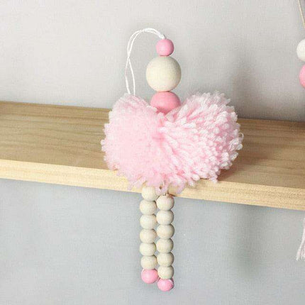 Elegant Nordic Ballet Dancer Wooden Decoration - A Symbol of Grace