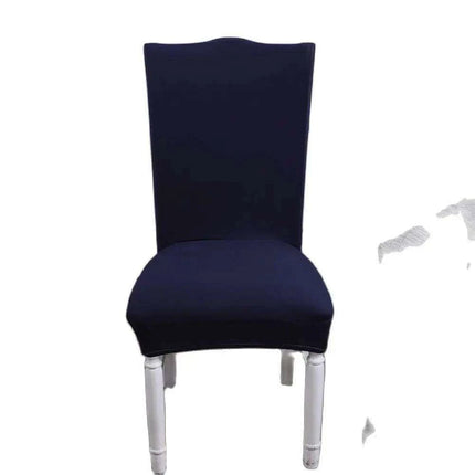 Elegant Nordic Dark Blue Stretch Chair Cover - Premium Spandex/Polyester for Events and Banquets - Très Elite