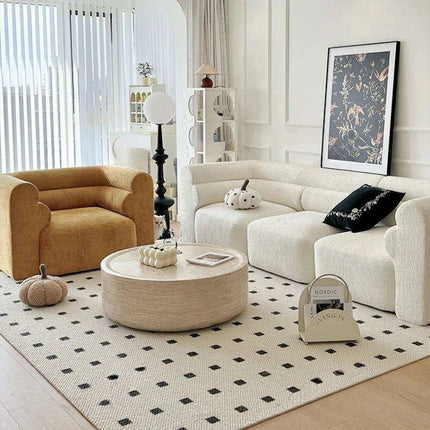Elegant Nordic Round Coffee Table - Chic and Practical for Small Living Areas - Très Elite