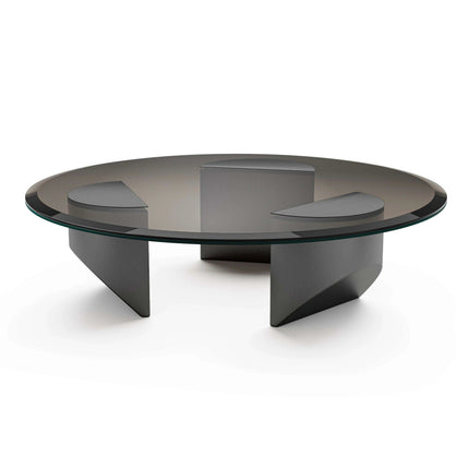 Elegant Nordic Transparent Round Coffee Table - Très Elite
