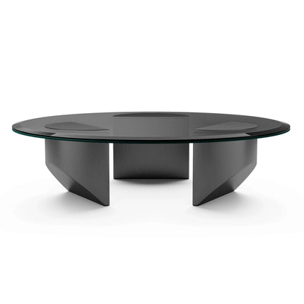 Elegant Nordic Transparent Round Coffee Table - Très Elite