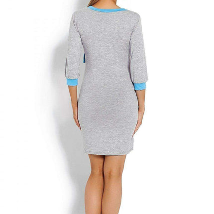 Elegant Nursing Access Maternity Sleep Dress with Peekaboo Bow - Très Elite