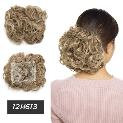 Elegant Ombre Curly Chignon Hairpiece with Comb - High Heat Resistant Women's Extension. Uncategorized elegant-ombre-curly-chignon-hairpiece-with-comb-high-heat-resistant-womens-extension Beauty & Personal Care›Hair Care›Hair Extensions & Wigs