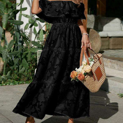 Elegant One-Shoulder High-Waisted Cocktail Dress - Très Elite