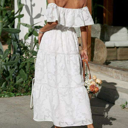 Elegant One-Shoulder High-Waisted Cocktail Dress - Très Elite