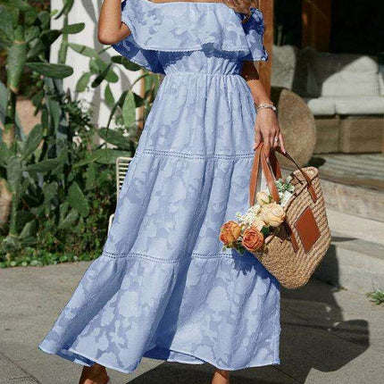Elegant One-Shoulder High-Waisted Cocktail Dress - Très Elite