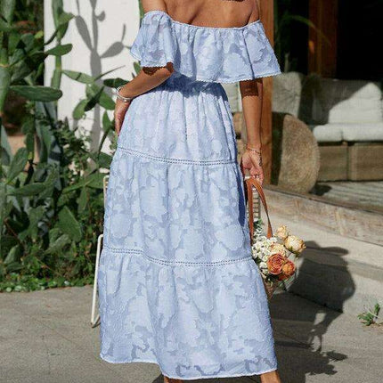 Elegant One-Shoulder High-Waisted Cocktail Dress - Très Elite
