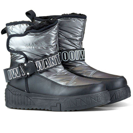Elegant Onyx Snow Boots with Plush Eco-Friendly Insole - Très Elite