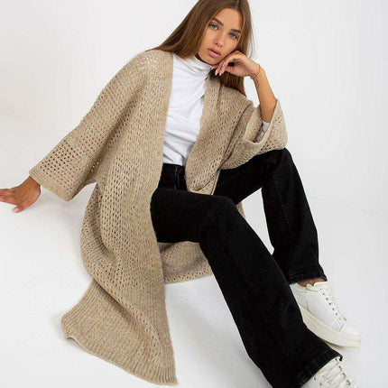 Elegant Openwork Knit Cardigan for All-Day Comfort - Très Elite