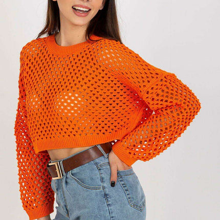 Elegant Openwork Knit Sweater - Très Elite