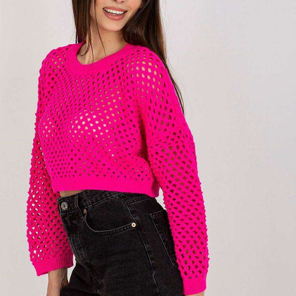 Elegant Openwork Knit Sweater - Très Elite