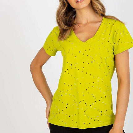 Elegant Openwork Summer T-Shirt