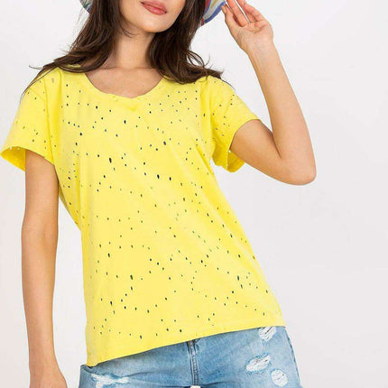 Elegant Openwork Summer T-Shirt