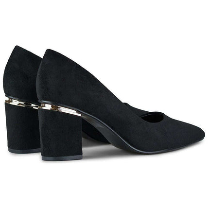 Elegant Organic Suede Pointed Toe Pumps with Unique Heel Detail - Très Elite