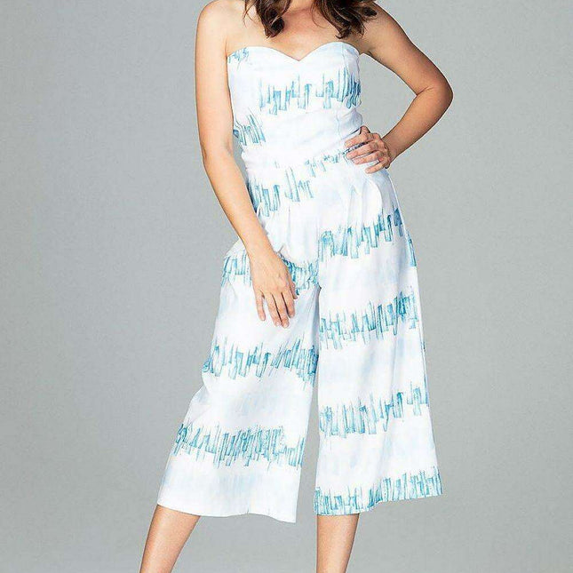 Elegant Oriental-Inspired Corset Culotte Jumpsuit