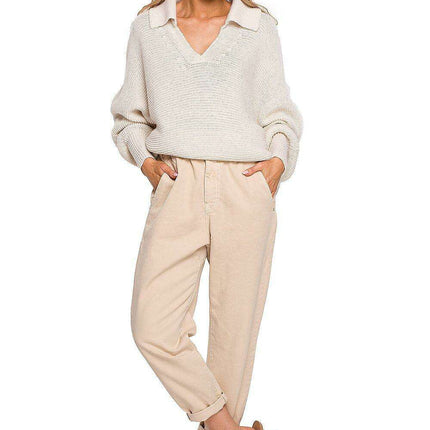 Elegant Oversized Knit Pullover - Très Elite