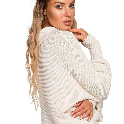 Elegant Oversized Knit Pullover - Très Elite
