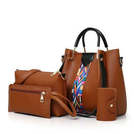 Elegant PU Bucket Bag Set: A Stylish and Versatile Shoulder Companion - Très Elite