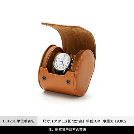 Elegant PU Leather Watch Storage Roll and Travel Organizer Set - Très Elite