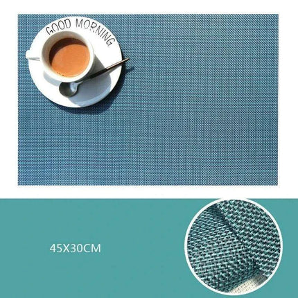 Elegant PVC Dining Table Placemats Set of 6 - Stylish Heat-Resistant Table Protection..