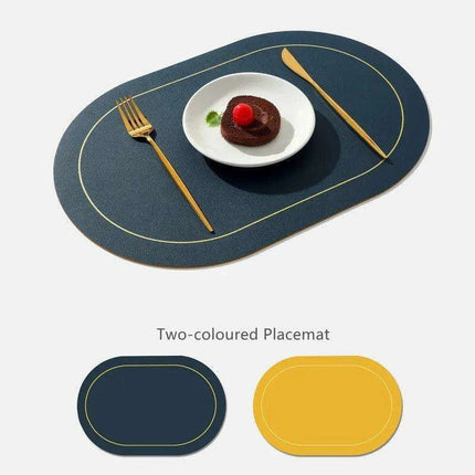 Elegant PVC Leather Table Mats - Modern & Functional..