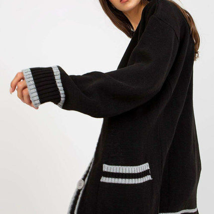 Elegant Parisian Button Front Cardigan With Pockets - Très Elite