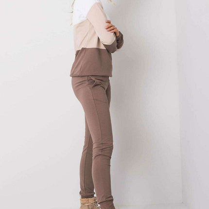 Elegant Parisian Chic Sweatshirt And Trousers Set Ensemble - Très Elite