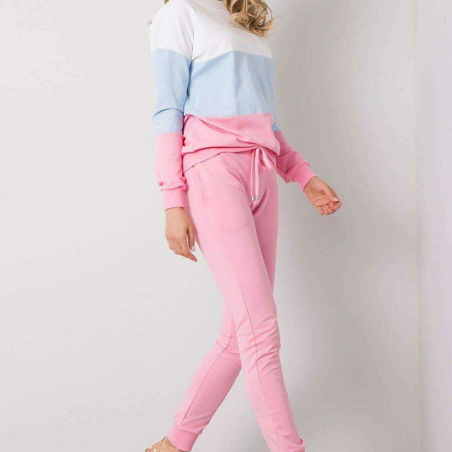Elegant Parisian Chic Sweatshirt And Trousers Set Ensemble
