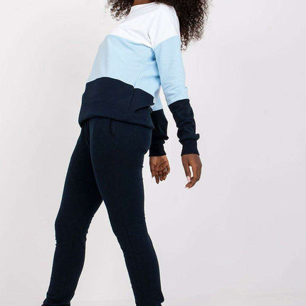 Elegant Parisian Chic Sweatshirt And Trousers Set Ensemble